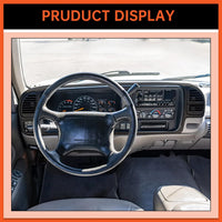 Load image into Gallery viewer, Dashboard Radio Panel Compatible with 1995-1999 Chevy Chevrolet GMC C1500 C2500 C3500 K1500 K2500 K3500 Tahoe Suburban Blazer Yukon Plastic Textured Black LYAP-X1270-3
