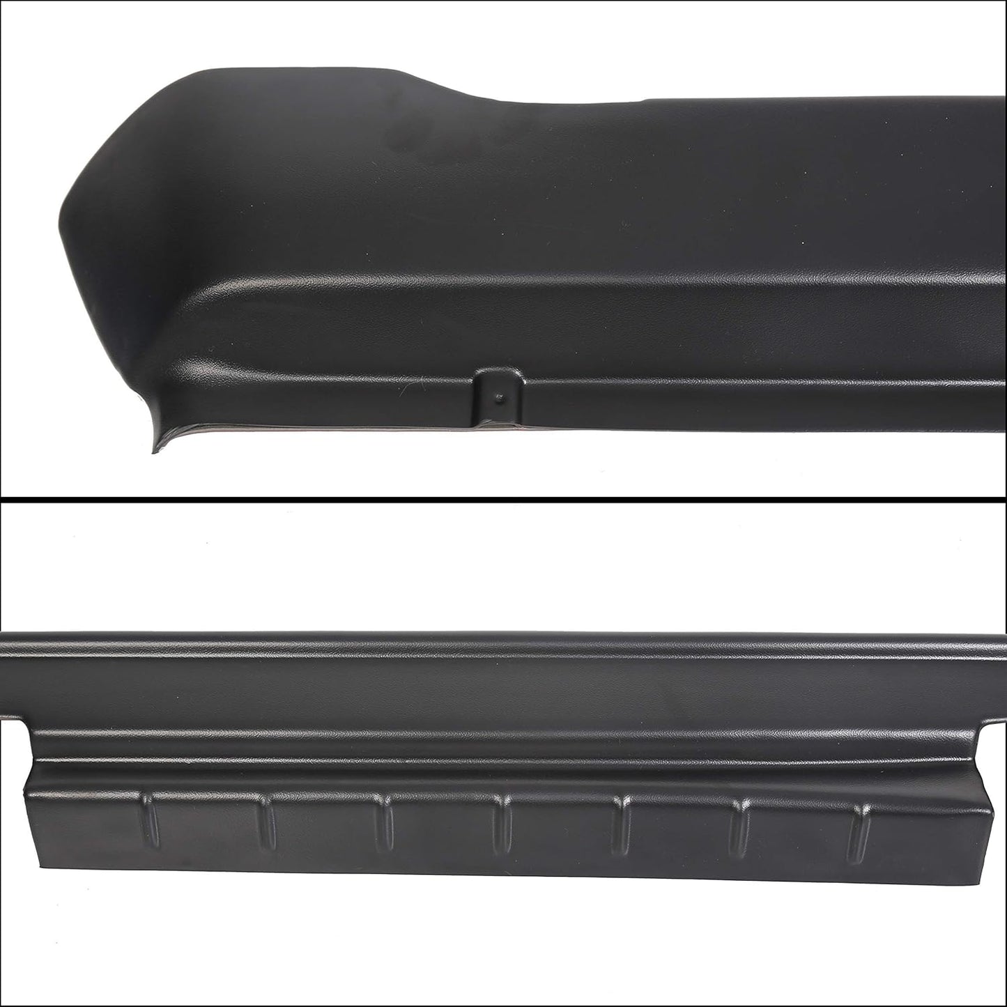 Rocker Panel Cover Guard Compatible with 2009-2018 Dodge Ram Crew Cab Molding Trim Matte Black Textured Finish Replace for 14064 LYAP-255