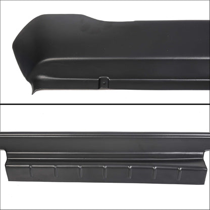 Rocker Panel Cover Guard Compatible with 2009-2018 Dodge Ram Crew Cab Molding Trim Matte Black Textured Finish Replace for 14064 LYAP-255