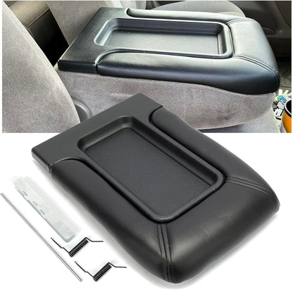 Center Console Armrest Lid Compatible with 1999-2007 Chevy Silverado Tahoe Avalanche Suburban GMC Sierra Yukon Escalade Armrest Latch Organizer Cover Replacement for 19127364 LYAP-249