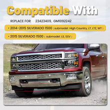 Front Lower Valance Panel Apron Compatible with 2014 2015 Silverado 1500 Air Dam Bumper Deflector Replace for GM1092242 23423409 LYAP-047S