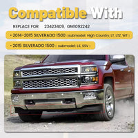 Load image into Gallery viewer, ECOTRIC Front Lower Valance Panel Apron Compatible with 2014 2015 Silverado 1500 Air Dam Bumper Deflector Replace for GM1092242 23423409 LYAP-047S
