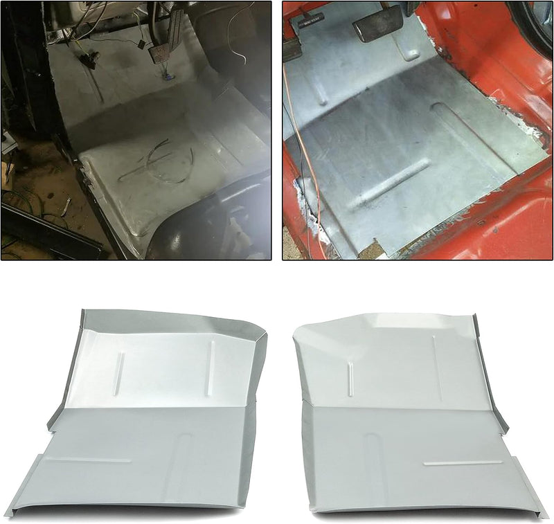 Floor Pan Set Compatible with 1973-1987 Chevy GMC Suburban Blazer Jimmy Truck Chevrolet C10 C20 K10 K20 Front Extended Floor Pan Left Right LYAM-111