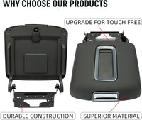 Load image into Gallery viewer, Center Console Armrest Lid Compatible with 2014-2018 Chevrolet Silverado/GMC Sierra, 2015-2020 Tahoe Yukon Suburban Replace for 0227083AA L0227083AA w/Steel Bracket Black Artificial Leather LYCP-014
