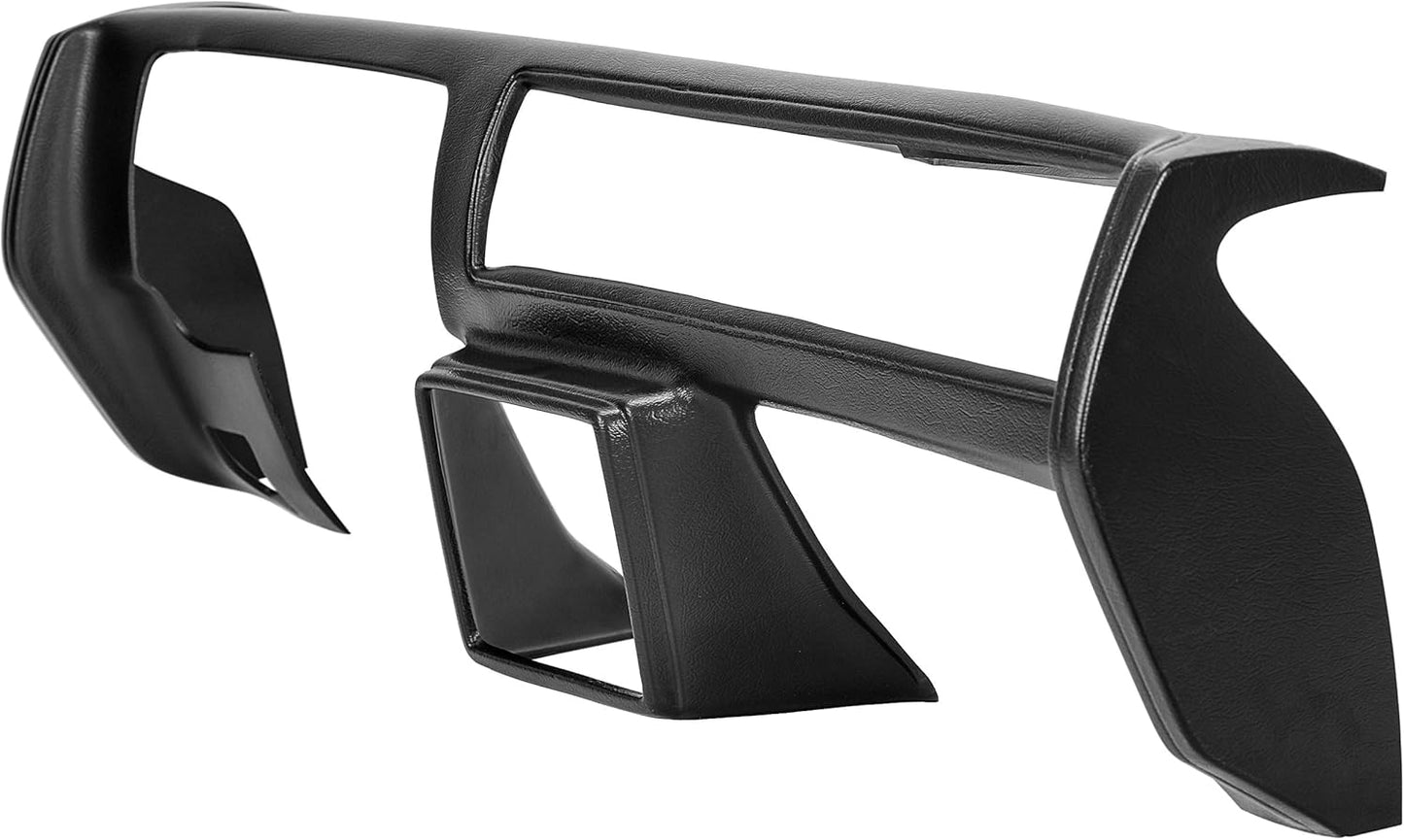 Dash Cover Compatible with 1981-1988 Chevrolet Monte Carlo El Camino Malibu GMC Caballero Dashboard Plastic Black LYAP-068S