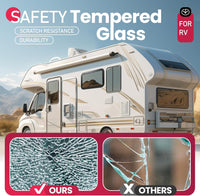 Load image into Gallery viewer, 30inches x 20inches RV Exit Window Push Out w/Screen &amp; Trim Ring Emergency Tinted Side Window for Camper, Cargo, Horse Trailer Aluminium Tempered Glass Plastic Rubber LYMIR-108
