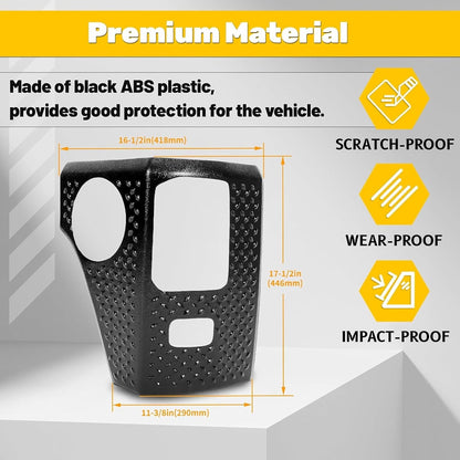 Rear Corner Guards Body Armor Compatible with 2007-2018 Jeep Wrangler JK JKU Replacement for 11651.01 Tail Light Trim Covers Rear Quarter Panel Textured Black Exterior Accessories 2Pcs LYAP-194