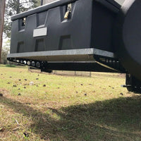 Load image into Gallery viewer, HECASA Bumper Cargo Bracket Compatible with RV 4 Inch Bumper Mounted Cargo Box/Generator Tray Support Arms LYAM-447
