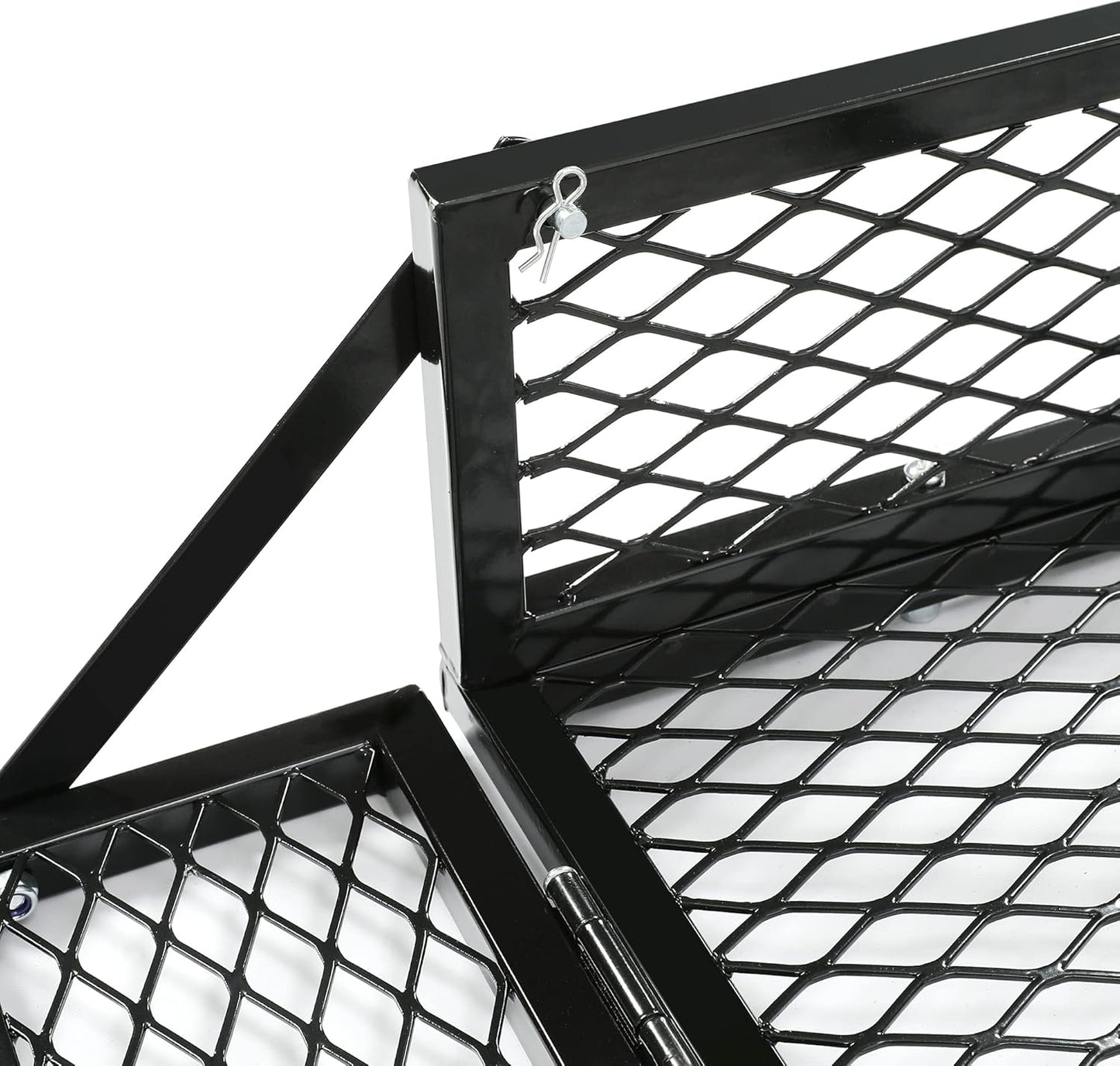 Universal Rear Cargo Basket Compatible with ATV Storage Rack Cargo Carrier Steel LYMM-089S-3