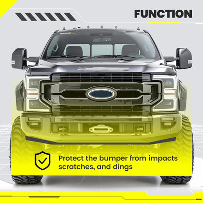 Front Lower Deflector Valance Panel Compatible with 2020-2022 Ford F250 F350 F450 F550 Super Duty LC3Z-17626-CA Bumper Valance (Tremor Package Only) Plastic (PP) Black LYAP-X1131