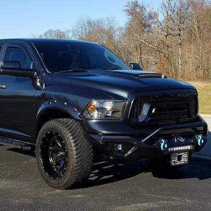 Unpainted Universal 25inches Hood Scoop Kit Compatible with Dodge RAM 1500 2500 3500 SRT Style Chevy Trailblazer Ford Mustang Silverado Charger Tundra Require Painting LYAP-154