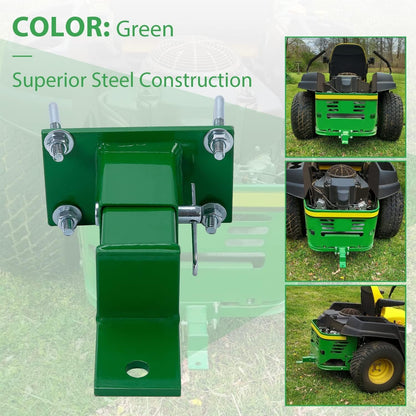 Rear Tractor Zero Turn Trailer Hitch Lawn Mower Compatible with John Deere 400 Series Ztrac & 200, 400, 600 Series & Z224 Z225 Z245 Z445 Z425 Z465 & Z910 Z920 Z925 Z930 Z950 Z960 Z970 LYJD-002