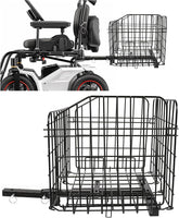 Load image into Gallery viewer, Rear Folding Basket Compatible with Most Pride Mobility Scooters Waterproof Made of Steel and Works with 1inches Receiver Storage Cargo Basket Black LYMM-154
