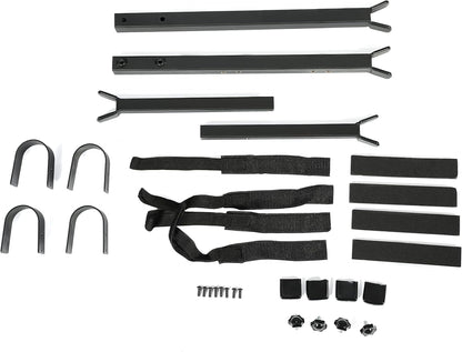 Adjustable Gun Rack Carrier 23-31 Inch Universal Compatible with Polaris Ranger Kawasaki Mule UTV Overhead Roof Gun Holder LYPS-068