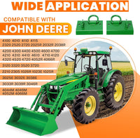 Load image into Gallery viewer, HECASA Tractor Bucket Hook Grab Hooks Compatible with John Deere Compact Tractor 1025R 2032R 3320 2520 Tractor Bucket Hooks D Rings Bolt on Heavy Duty LYJD-003
