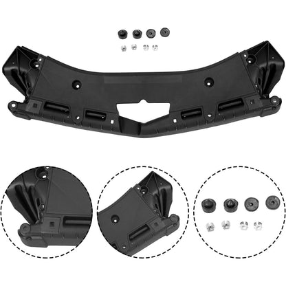 ALMULOO Front Bumper Bracket Compatible with 2010-2017 Chevrolet Equinox GMC Terrain Replacement for 23507949 Plastic PET Black
