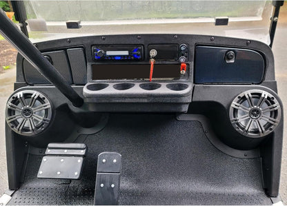 Speaker Pods Compatible with 1994-2023 EZGO TXT Replacement for 627153 Golf Cart Black Texture Pair ABS Speaker Stands LYMP-140