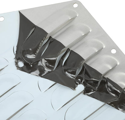 Aluminum Louver Hood Vent Compatible with 1984-2001 Jeep XJ Cherokee/ 1986-1992 Jeep Comanche Cooling Panels Pair Kit Bolt On LYAM-453