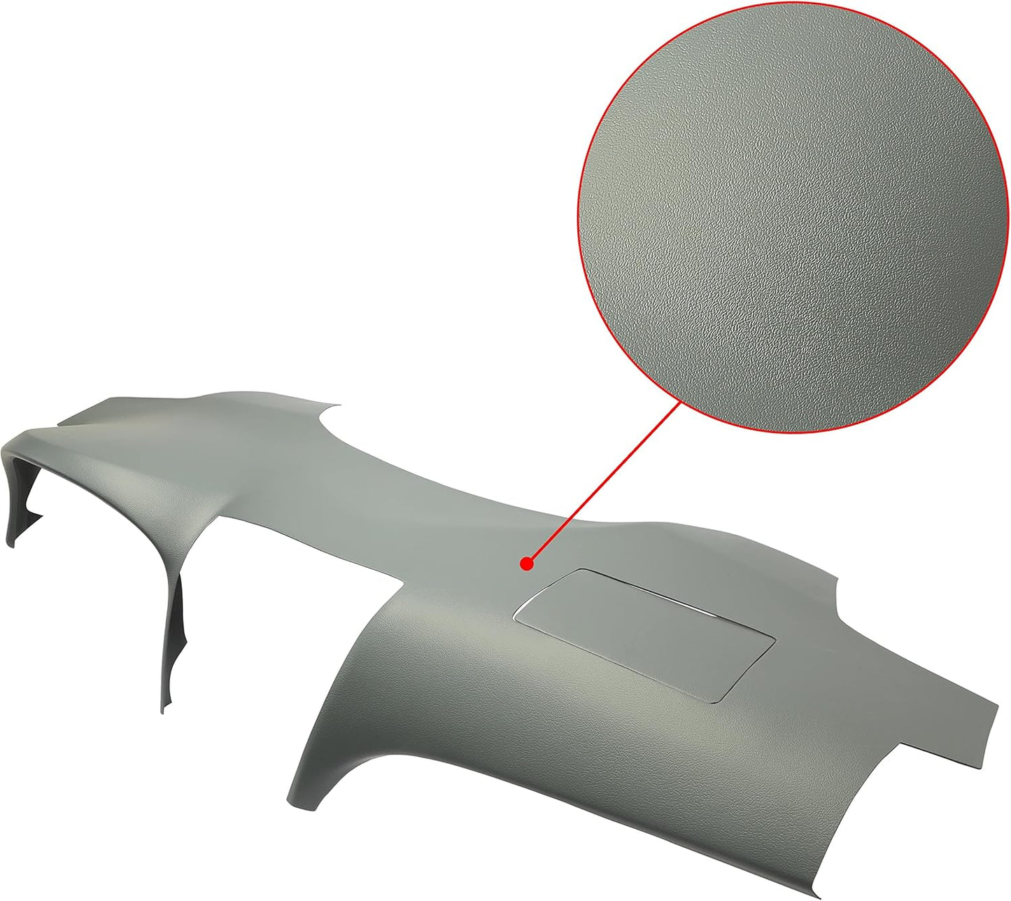 Dashboard Cap Cover Compatible with 2007-2011 Toyota Camry Gray Dashboard Cap Replacement ABS Plastic LYAP-509-1-XB