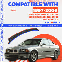 Load image into Gallery viewer, HECASA Windshield Wiper Cowl Cover Panel Compatible with 1997-2006 BMW E46 323Ci 323i 325Ci 325i 325xi 328i 330Ci 330i 330xi M3 Replacement for 51718208483 LYAP-481
