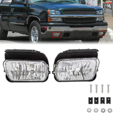 Bumper Fog Lights Lamps Compatible with 2003-2007 Chevy Silverado 2002-2006 Chevy Avalanche with Bulbs Driver Side+Passenger Side LYPL-076