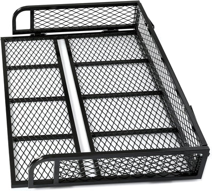 Universal Rear Cargo Basket Compatible with ATV Storage Rack Cargo Carrier Steel LYMM-089S-3