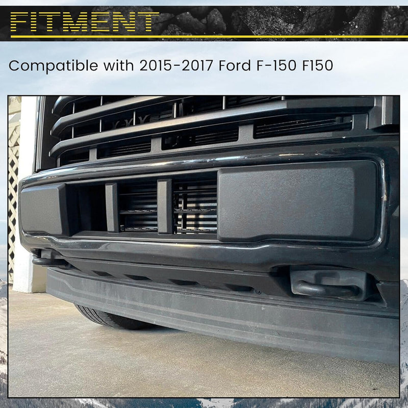 Front Bumper Lower Grille Trim Panel Black For 2015 2016 2017 Ford F-150 F150 LYAP-182-1