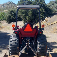 Load image into Gallery viewer, Lawn Tractor Sun Shade, Top Canopy Compatible with John Deere Tractors with ROPS, White Sun Shade Canopy W/Mounting Brackets, Reduce Heat and Glare with This Umbrella Canopy LYJD-018S-1

