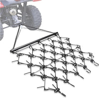 Load image into Gallery viewer, KUAFU 4&#39; x 4&#39; Heavy Duty Chain Drag Harrow 3/8inches Tines Compatible with Tractors ATV UTV Lawn Tractor Attachments for Leveling, Grading, Breaking up Soil, Garden Towing, Field, Yard, Farm LYOM-237
