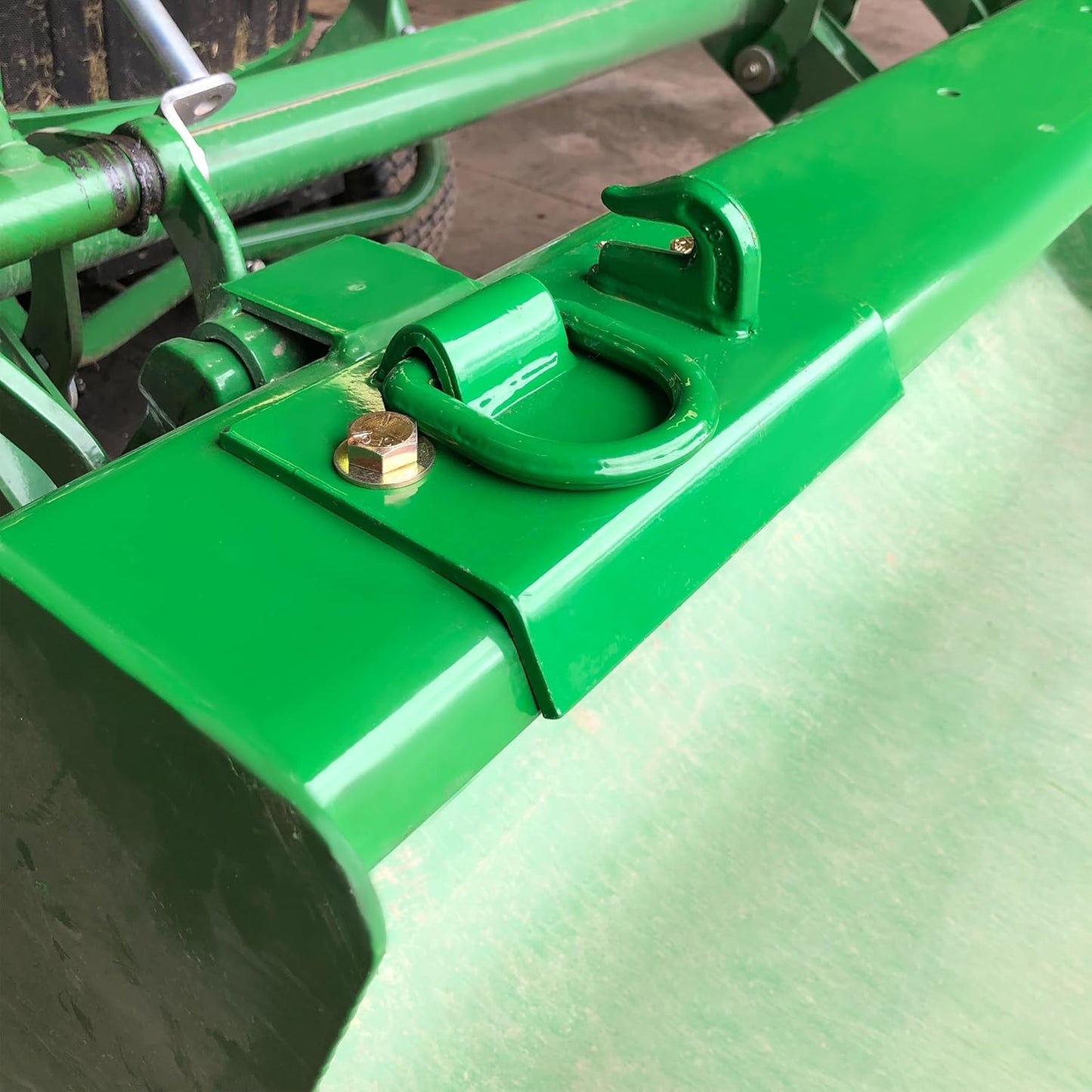 Tractor Bucket Hook Grab Hooks Compatible with John Deere Compact Tractor 1025R 2032R 3320 2520 Tractor Bucket Hooks D Rings Bolt on Heavy Duty LYJD-003