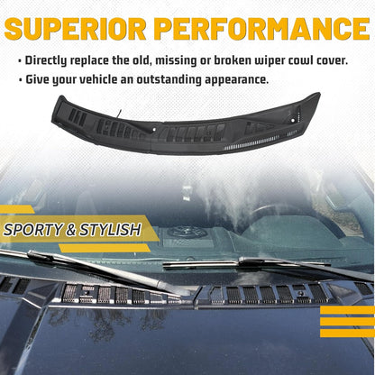 Windshield Wiper Cowl Cover Panel Compatible with 2015-2020 Ford F150 Replacement for FL3Z15022A69B Left & Right Front Windshield Wiper Cowl Grille Insert Panel LYAP-321