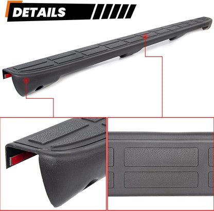 Tailgate Spoiler Cap Cover Compatible with 1999-2007 Chevy Silverado GMC Sierra Replacement for 15932249 GM1909101 Molding Top Protector Textured Black LYAP-237