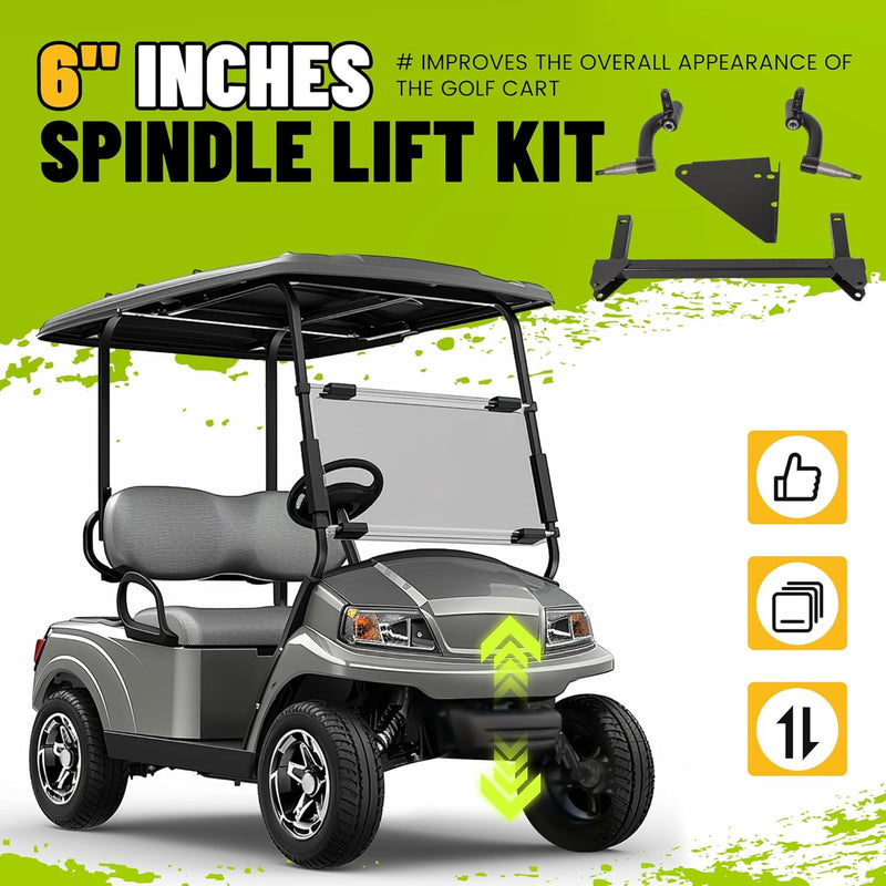 6inches Spindle Lift Kit Compatible with 2007 and up Yamaha G29/Drive Golf Carts (GAS & ELECTRIC) LYMM-038S