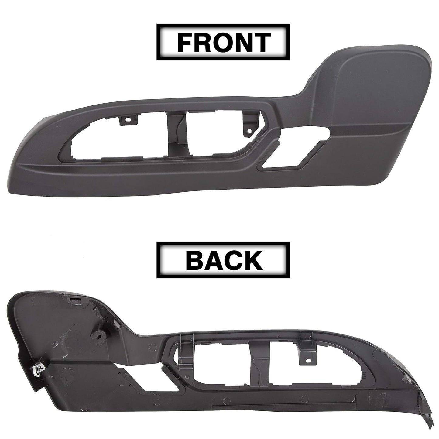 Driver Seat Trim Panel Compatible with 2009-2017 Buick Enclave/Chevrolet Traverse/GMC Acadia Driver Seat Track Cover Black Replace for 25941769 LYAP-409