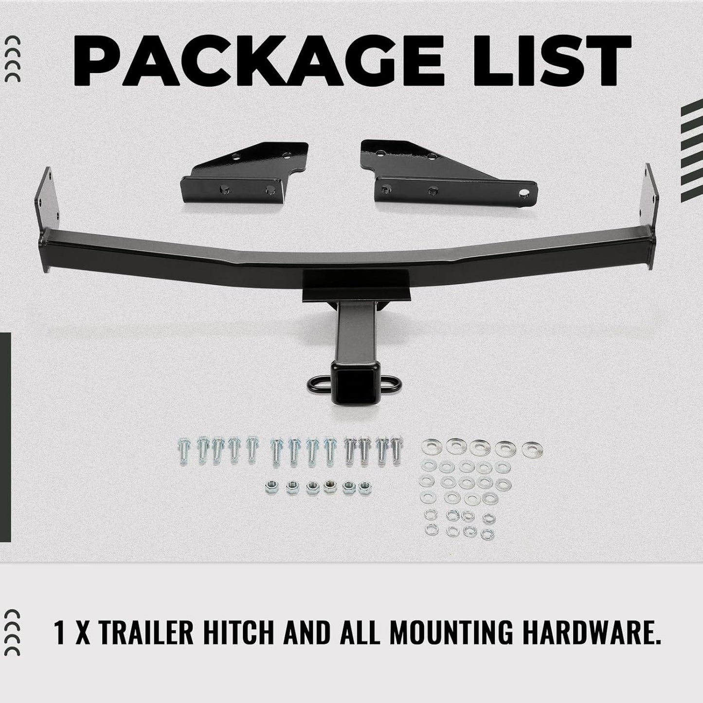 Class 3 2 Inch Tow Trailer Hitch Receiver Compatible with 2008-2020 Nissan Rogue Models and 2014-2015 Nissan Rogue Select LYAM-459
