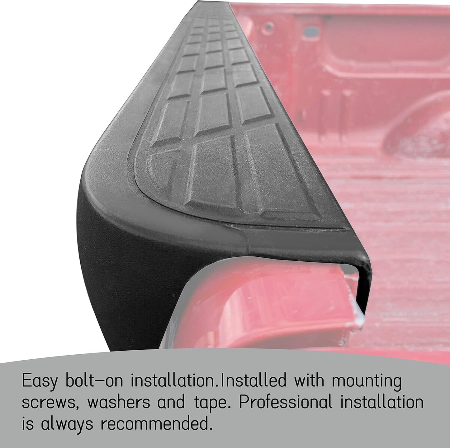 Tailgate Cap Top Protector Molding Spoiler Cover Compatible with 2007-2013 Chevy GMC Silverado Sierra 1500 2007-2014 2500 3500 Replacement for 25844299 GM1904104 LYAP-241
