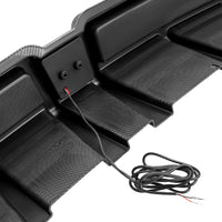 Load image into Gallery viewer, Rear Bumper Diffuser Compatible with 2006-2011 Honda Civic 4 Door Sedan Rear Lower Bumper Lip Splitter Valance with LED Brake Light Bumper Spoiler Carbon Fiber Color LYAP-X1386
