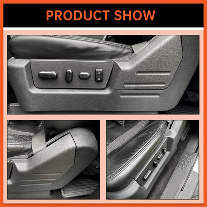 Front Drivers Side Seat Trim Panel Cover Bezel Compatible with 2009-2014 Ford F150 Lincoln Mark LT Replacement for 9L3Z-1662187-EA NOT Fit for Manually Adjusting & Super Cab Power Seats LYAP-397