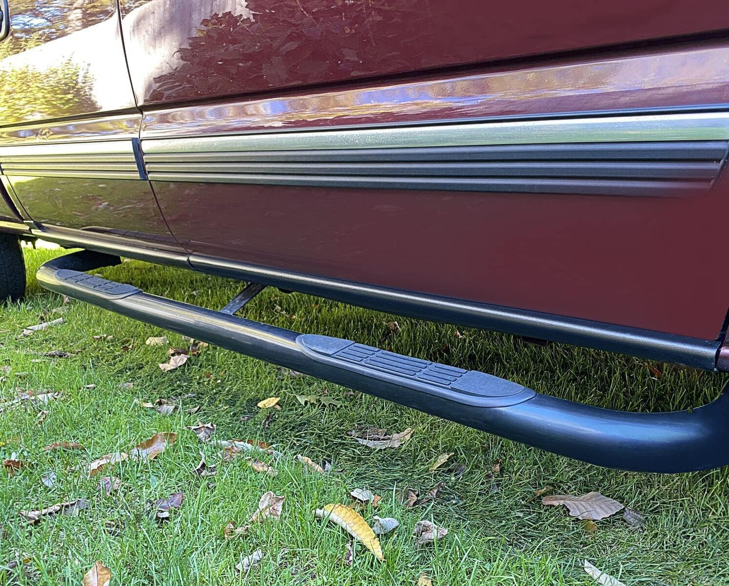 Rocker Panel Guard Trail Armor Compatible with 1999-2006 Chevy Chevrolet Silverado/GMC Sierra 1500 2500 3500 2007 Chevy Chevrolet Silverado 1500 2500 HD 3500 Classic Crew Cab LYAP-254-DK