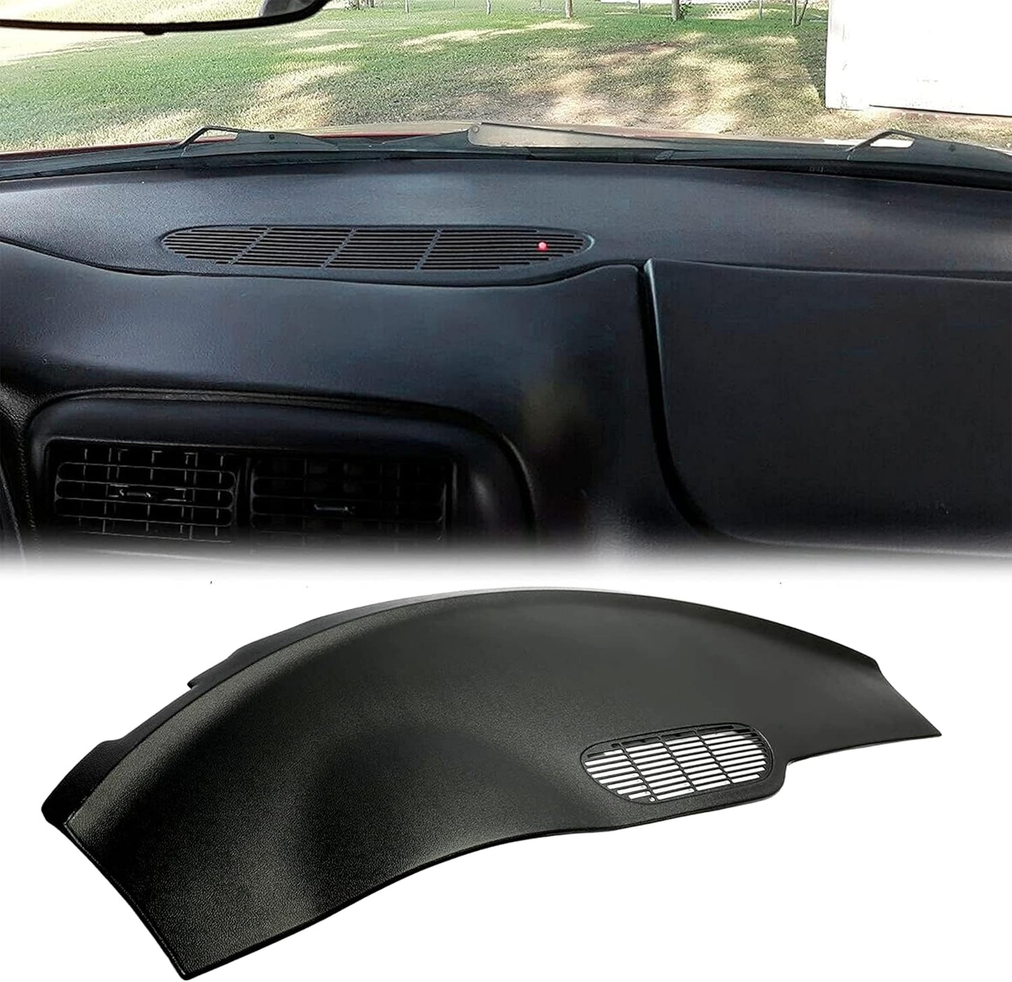 Dash Cover Compatible with 1997-2002 Camaro or Pontiac Firebird Molded Dashboard Cover Overlay Instrument Panel Bezel Black LYAP-294S