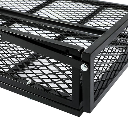 Universal Rear Cargo Basket Compatible with ATV Storage Rack Cargo Carrier Steel LYMM-089S-3