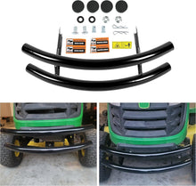 Front Bumper Brush Guard Compatible with John Deere 100 Series 102 115 125 135 145 155C 190C D100 D110-D170 L100 L105 L107 LA175 G110 X110 X120 X125 Lawn Mower Garden Tractor LYJD-028