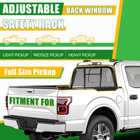 Load image into Gallery viewer, KUAFU Universal Truck Pickup Headache Rack Adjustable Pickup Cab Window Protection Back Window Rack LYAM-126

