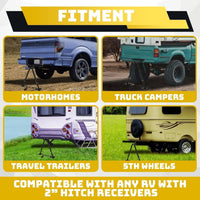 Load image into Gallery viewer, KUAFU Hitch Mount Stabilizer Fit Any RV W/ 2&#39;&#39; Hitch Receivers Motorhomes Truck Campers Travel Trailers 5th Wheels Hitch Stabilizer Adjustable Height of 19-5/8inches-31-1/8inches LYOM-254
