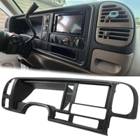 Load image into Gallery viewer, Double Din Dash Panel Compatible with 1995-2002 GMC Truck SUV Radio Stereo Wire Harness Trim Bezel Panel Kit LYAP-018
