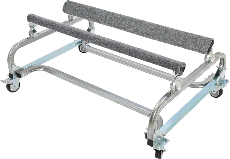 HECASA Personal Watercraft Jet Ski Dolly Stand Boat Storage Trailer Vehicle Cart for Sea-Doo Yamaha Kawasaki Adjustable Carpeted Bunks W/Four Casters & Two Brakes 1000lbs Capacity (roller boat trailer)  LYA-060S
