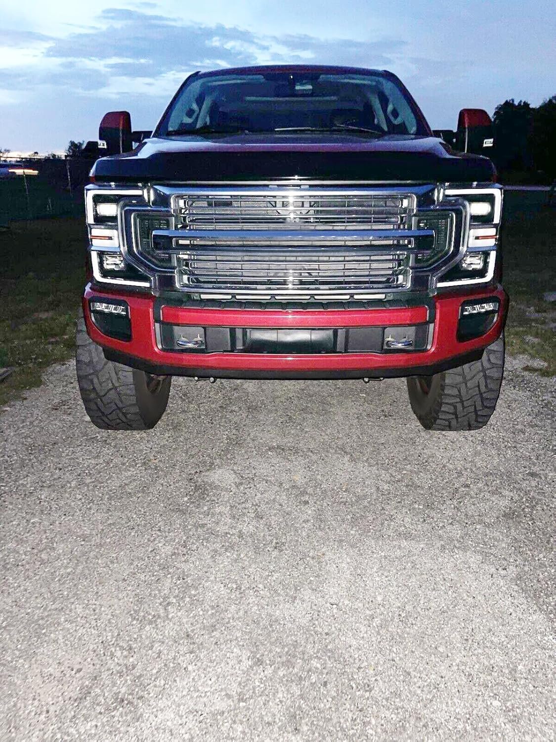 Front Lower Deflector Valance Panel Compatible with 2020-2022 Ford F250 F350 F450 F550 Super Duty LC3Z-17626-CA Bumper Valance (Tremor Package Only) Plastic (PP) Black LYAP-X1131