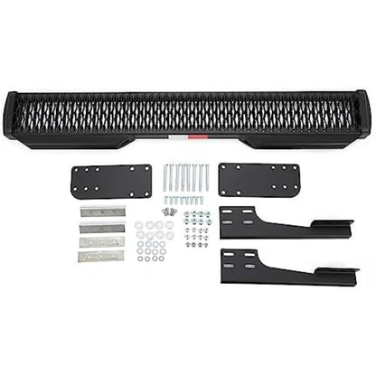 7" Rear Grip Step Compatible with 2007-2023 Mercedes-Benz Sprinter 1500 2500 Rear Step Bar Side Steps Running Board w/Dock Bumper & Reflective Tape Black Steel
