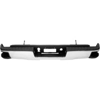 Load image into Gallery viewer, Rear Step Bumper Assembly Compatible with 2014-2019 Chevy Chevrolet Silverado &amp; GMC Sierra 1500 Chrome Replacement for GM1103176 GM1103175 (W/O Sensor Holes W/Conner Step Hole) LYAM-365S-1
