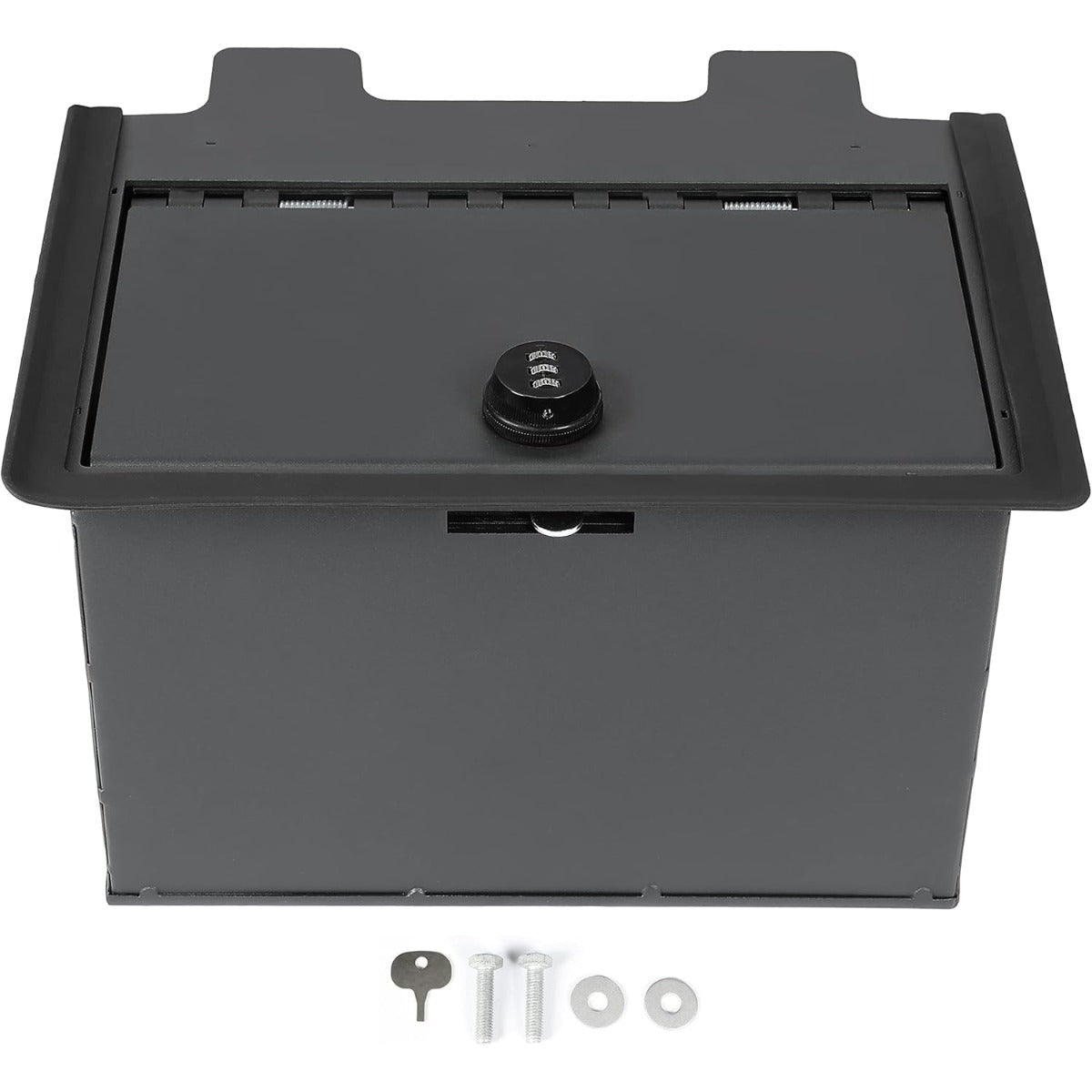 KUAFU Center Console Safe Gun Box Compatible with 2019-2023 Chevy Chevrolet Silverado GMC Sierra 1500 2500 3500 Replacement for 84081567 Console Organizer Locking Storage with 3-Digit Combo Password